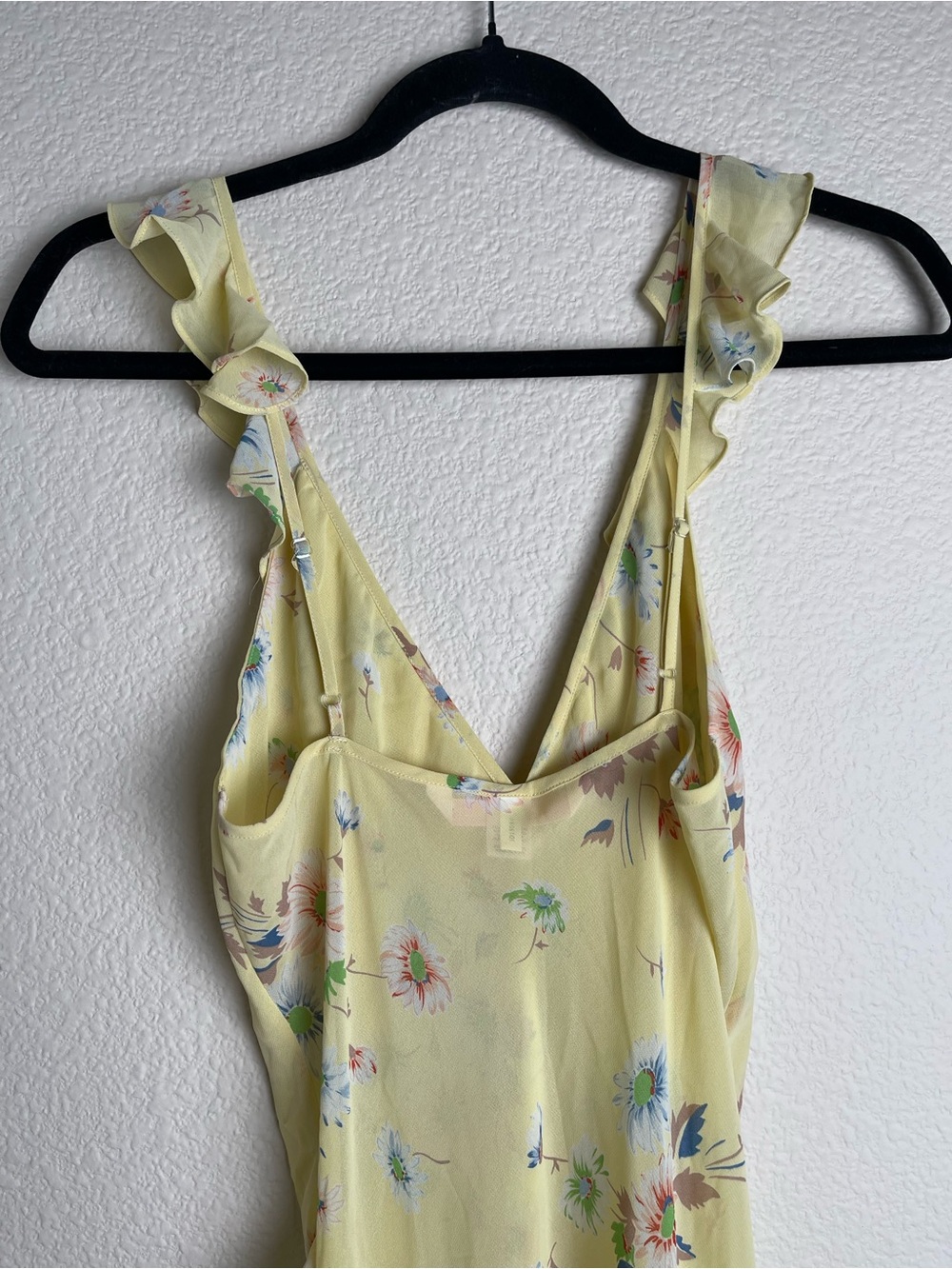 Y2K Victoria’s Secret Ruffle Floral Slip Dress Sheer Faux Wrap Lingerie Size XS - Picture 5 of 10